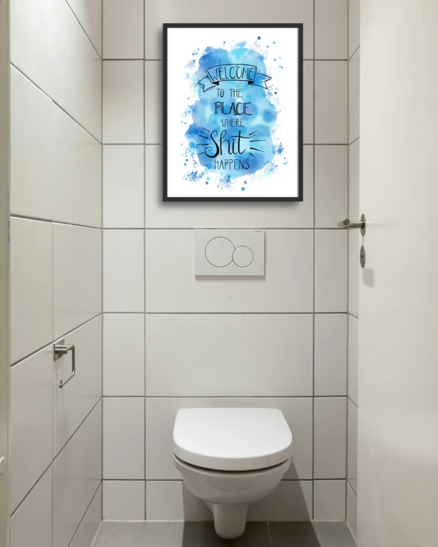 mockup Blau