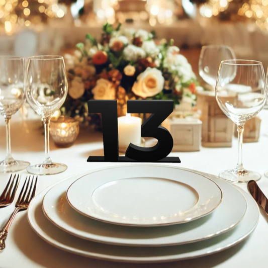 Elegante Tischnummern für Hochzeiten – Individuell & Stilvoll