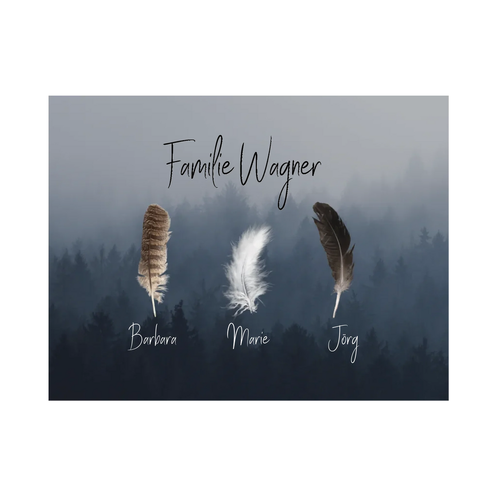 Familie in Federn