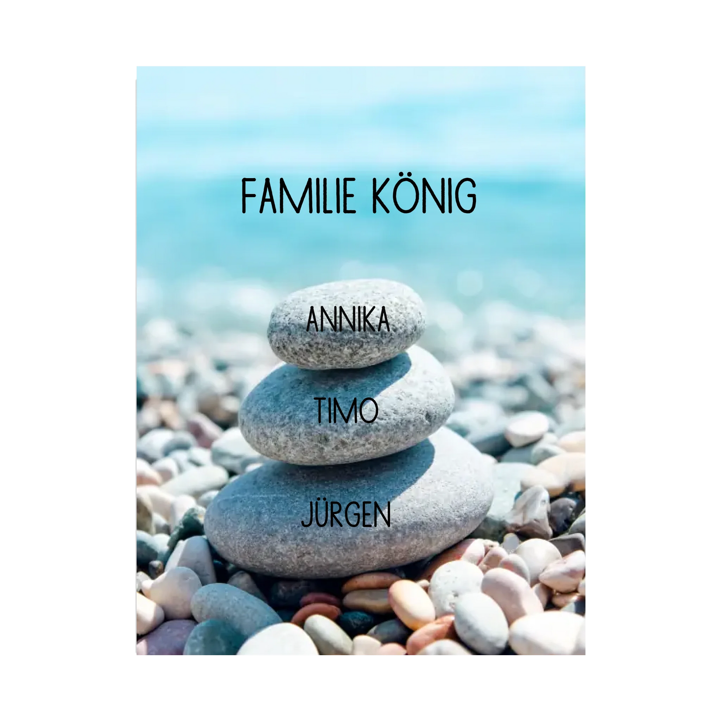 Familie als Steinturm