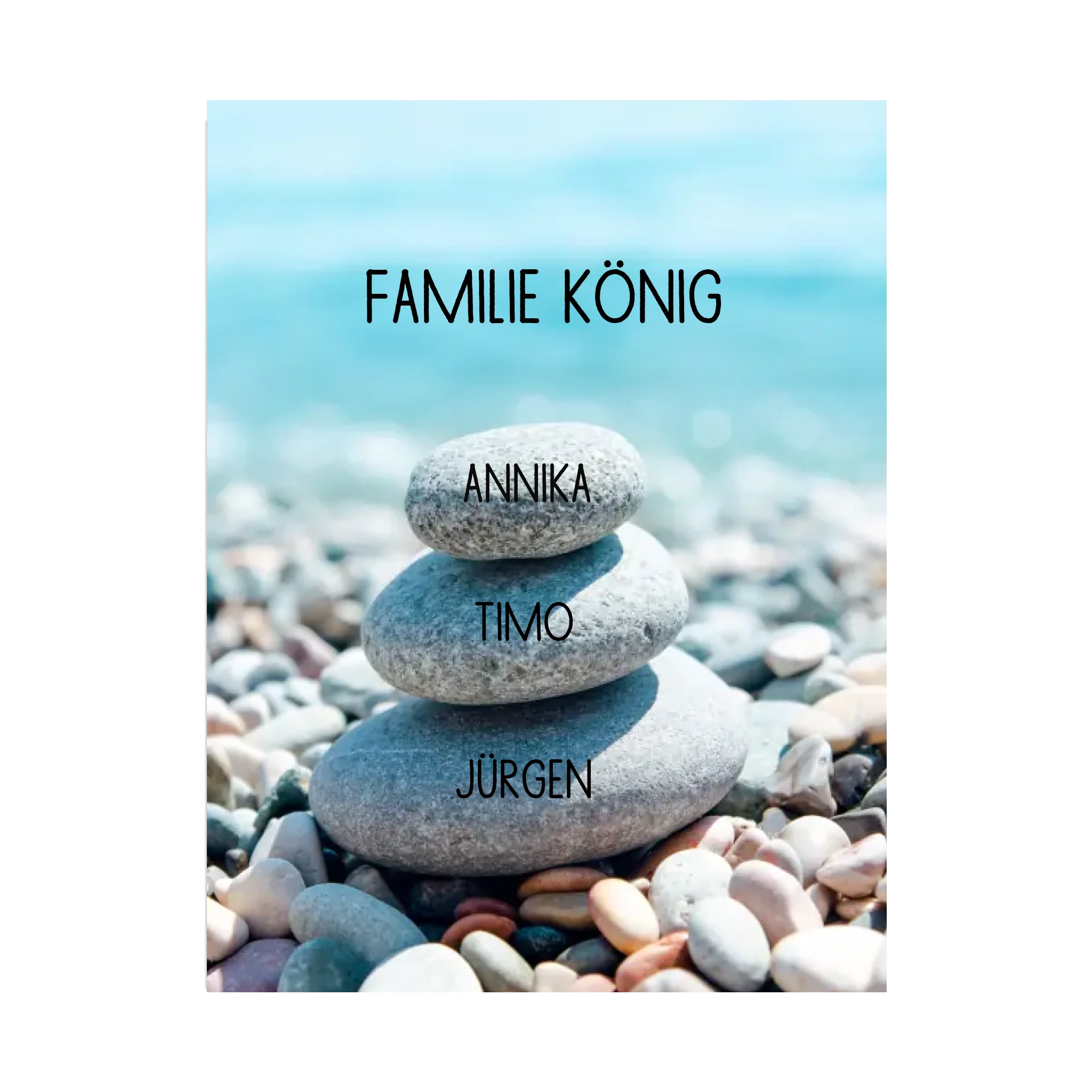 Familie als Steinturm