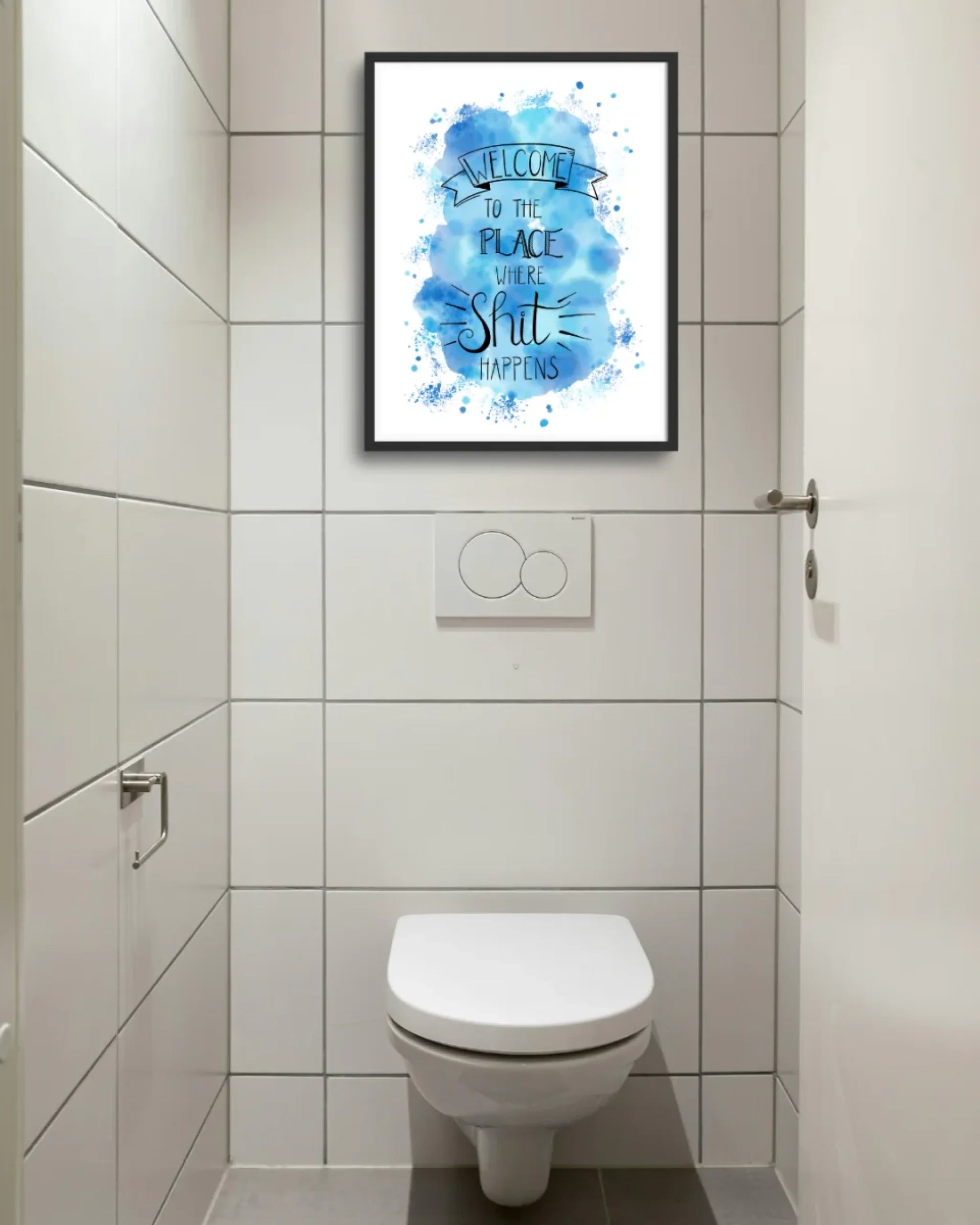 mockup Blau