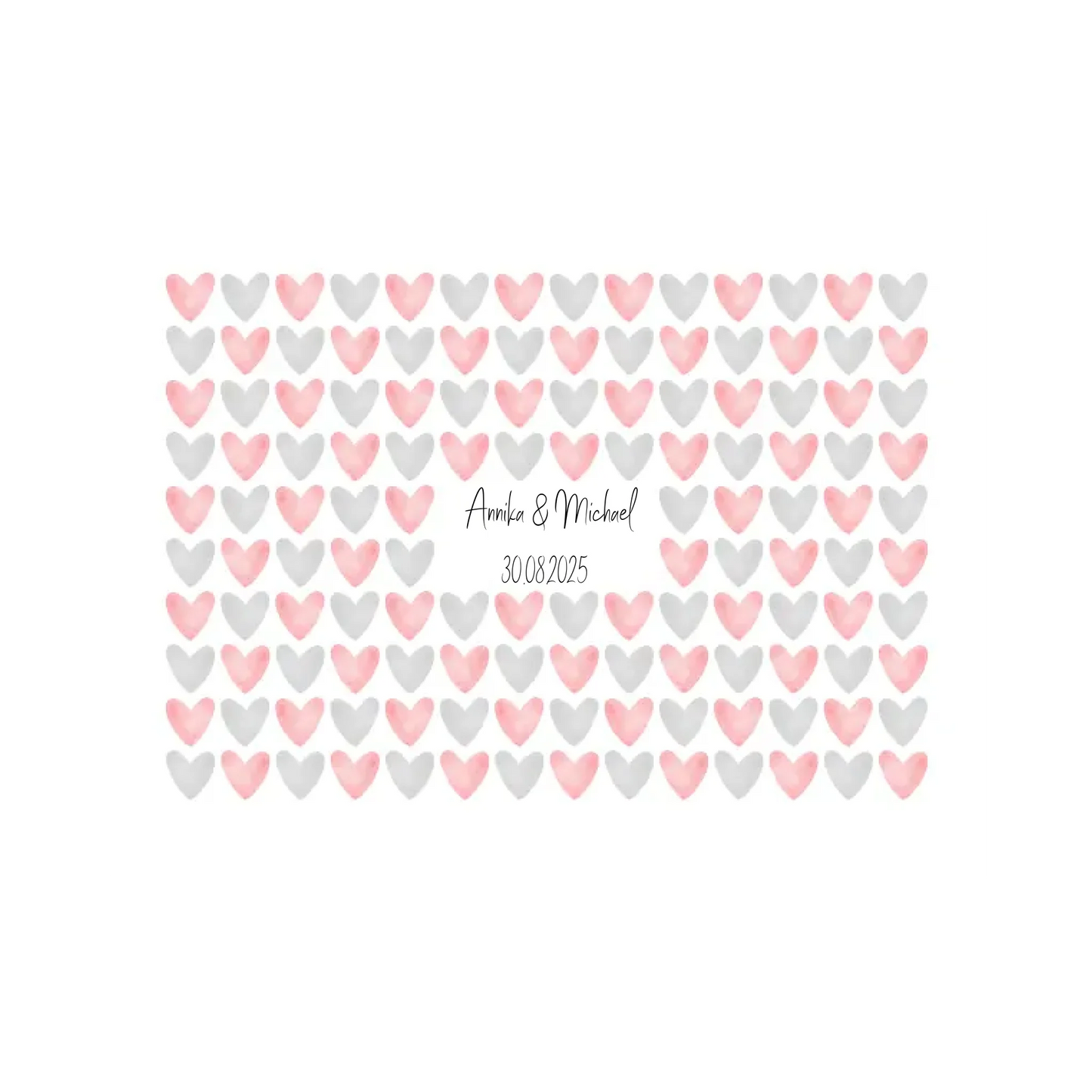 Gästebuch "Aquarellherzen"