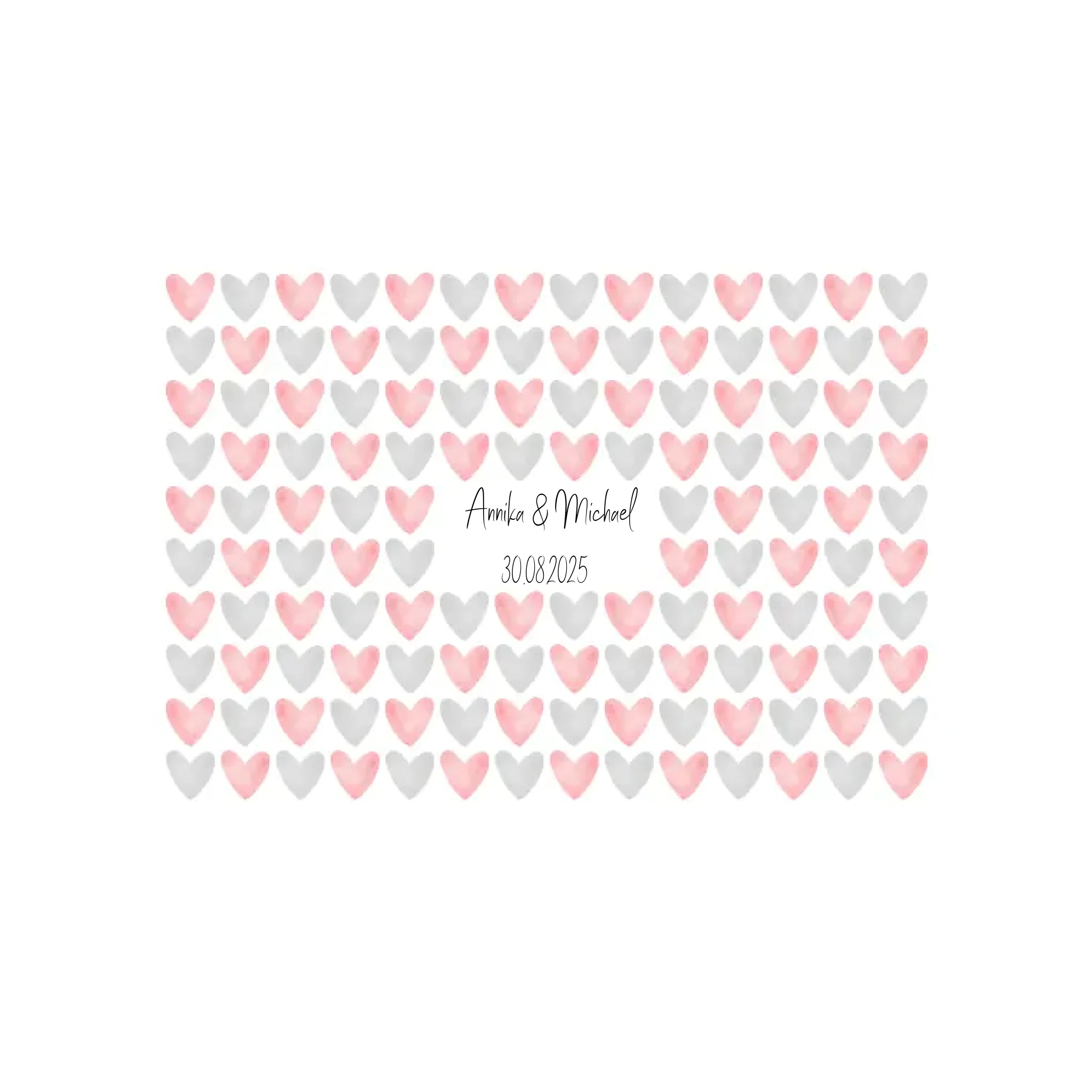 Gästebuch "Aquarellherzen"