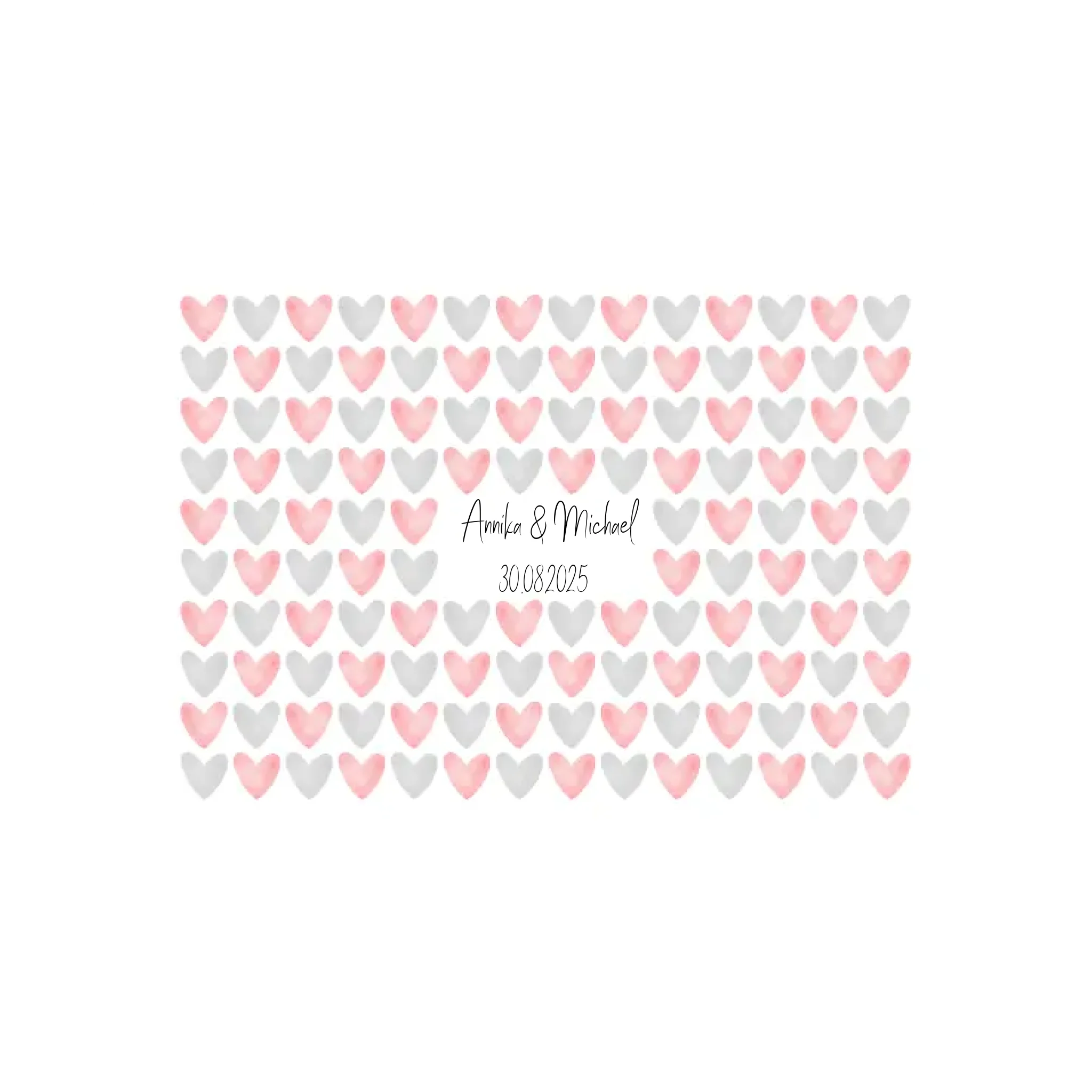 Gästebuch "Aquarellherzen"