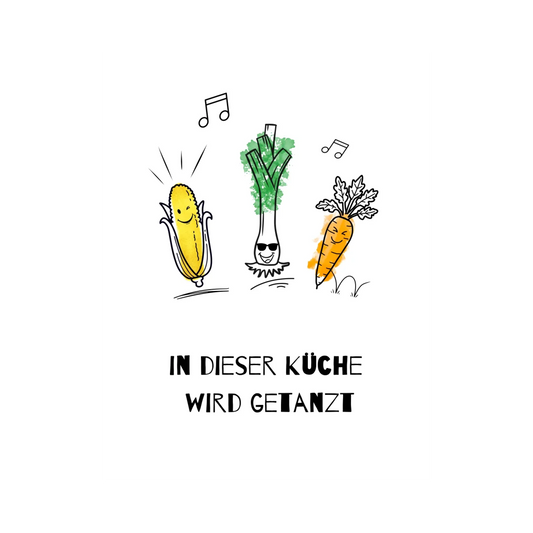 Lustiges Küchenposter Lauch