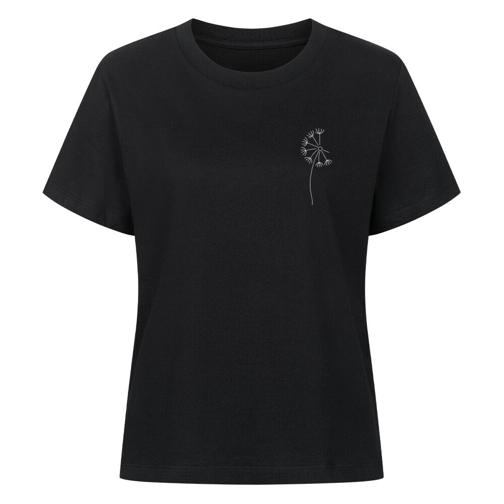 Mama-Kind-Shirt-Set aus Bio-Baumwolle mit Pusteblumen-Design: Auf dem taillierten Mama-Shirt fehlt ein Schirmchen, das auf dem Kind-Shirt einzeln erscheint. Symbol für Liebe, Verbindung und Loslassen. Die Shirts liegen auf natürlichem Hintergrund, modern und nachhaltig inszeniert. Ideal als Muttertagsgeschenk, zur Geburt oder für emotionale Familienmomente. Perfekt für Etsy-Käufer, die etwas Besonderes suchen.