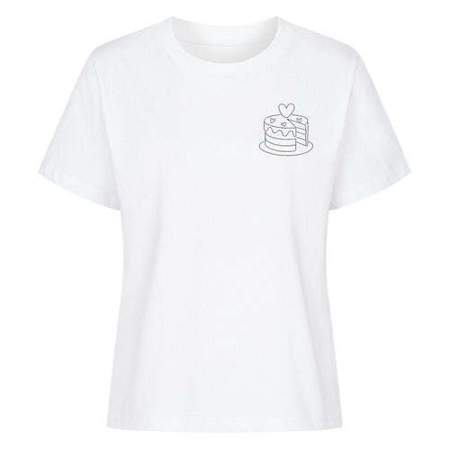 Mama-Kind-Shirt-Set aus 100 % Bio-Baumwolle mit liebevollem Torten-Design: Auf dem Mama-Shirt eine Torte mit fehlendem Stück, auf dem Kind-Shirt das passende Einzelstück. Symbol für die besondere Verbindung zwischen Mutter und Kind. Nachhaltig produziert, hochwertig verarbeitet, perfekt als Geschenk zum Muttertag, zur Geburt oder für gemeinsame Familienfotos. Ideal als emotionaler Partnerlook.