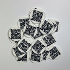 personalisierbarer Einkaufschip für den Einkaufswagen mit QR Code, Logo, Name