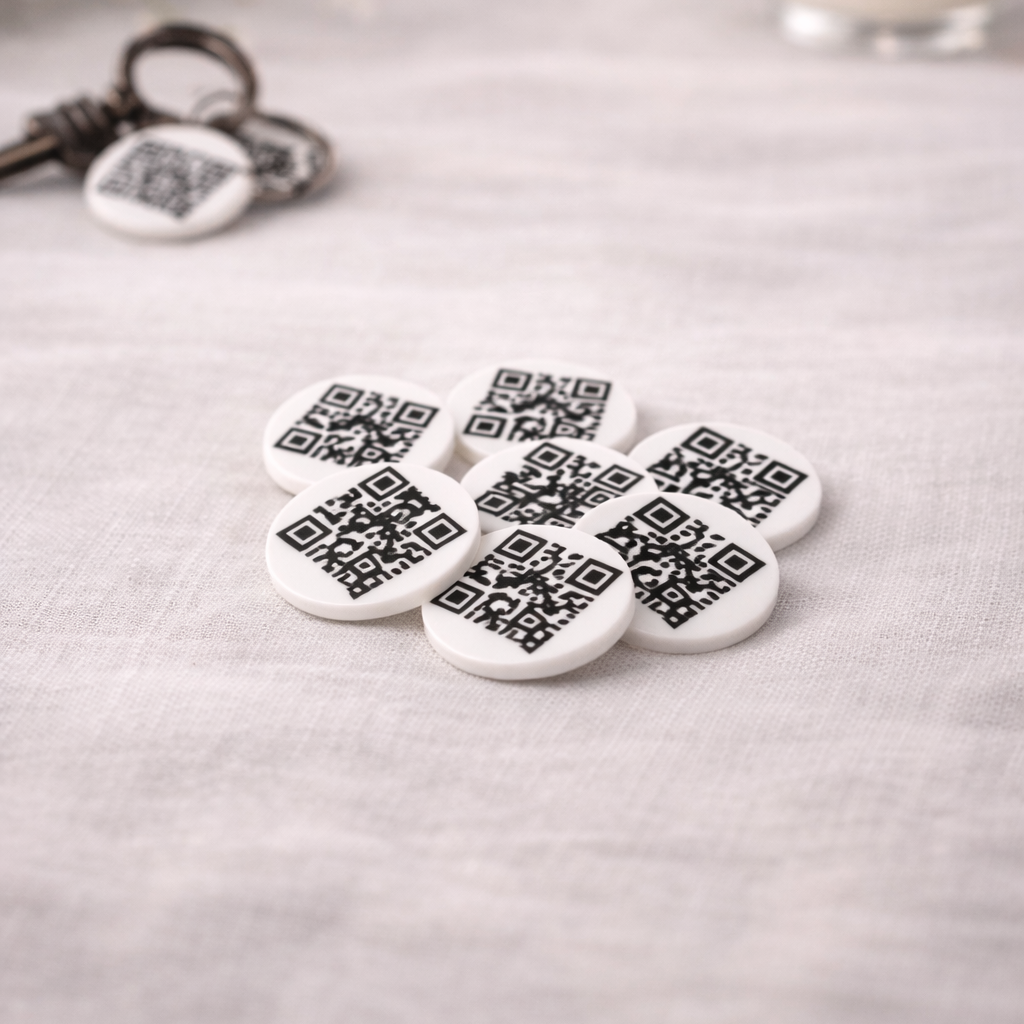 Einkaufschip mit QR Code für Hochzeiten als Streudeko