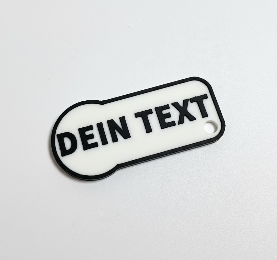 personalisierter Einkaufschip - Schlüsselanhänger - herausziehbar