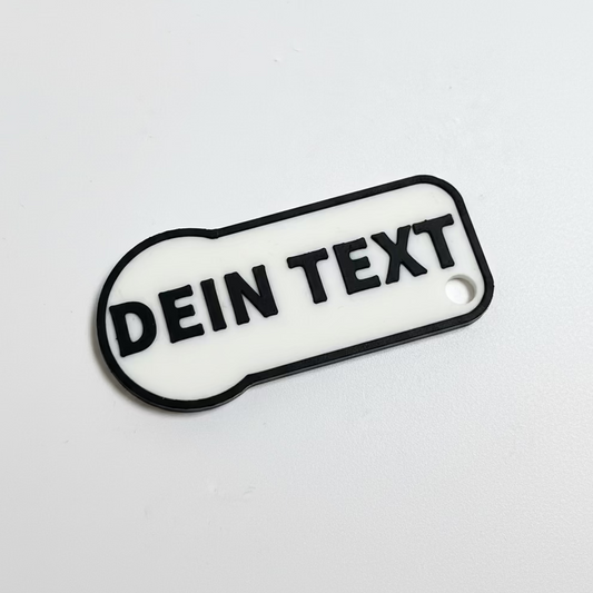 personalisierter Einkaufschip - Schlüsselanhänger - herausziehbar