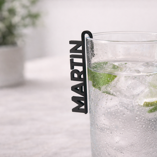 Personalisierte Namensschilder für Gläser – Stilvolle Tischordnung für Hochzeiten