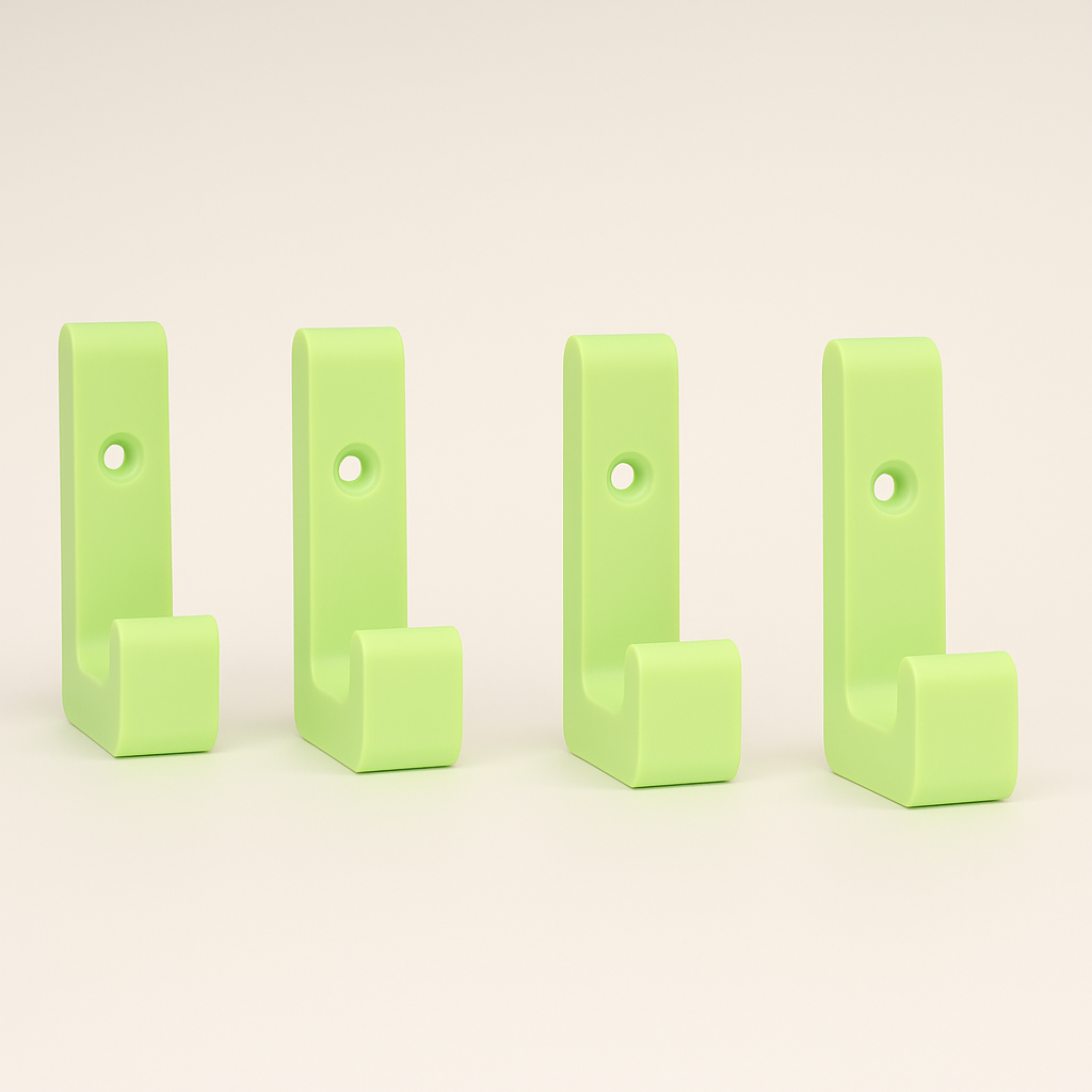 Stabile Wandhaken mit 20kg Tragkraft aus PLA