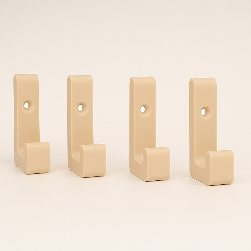 Stabile Wandhaken mit 20kg Tragkraft aus PLA