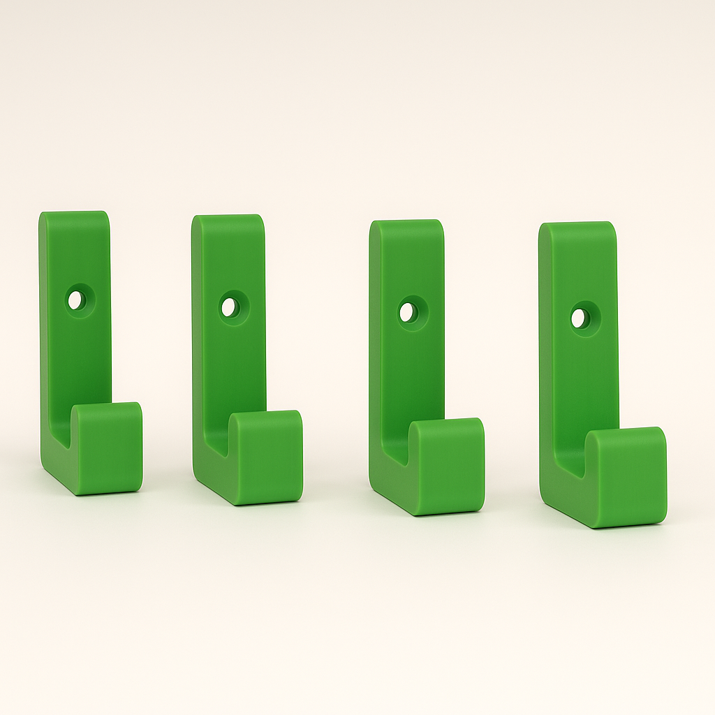 Stabile Wandhaken mit 20kg Tragkraft aus PLA