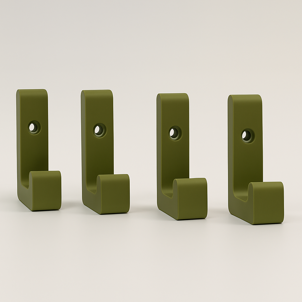 Stabile Wandhaken mit 20kg Tragkraft aus PLA