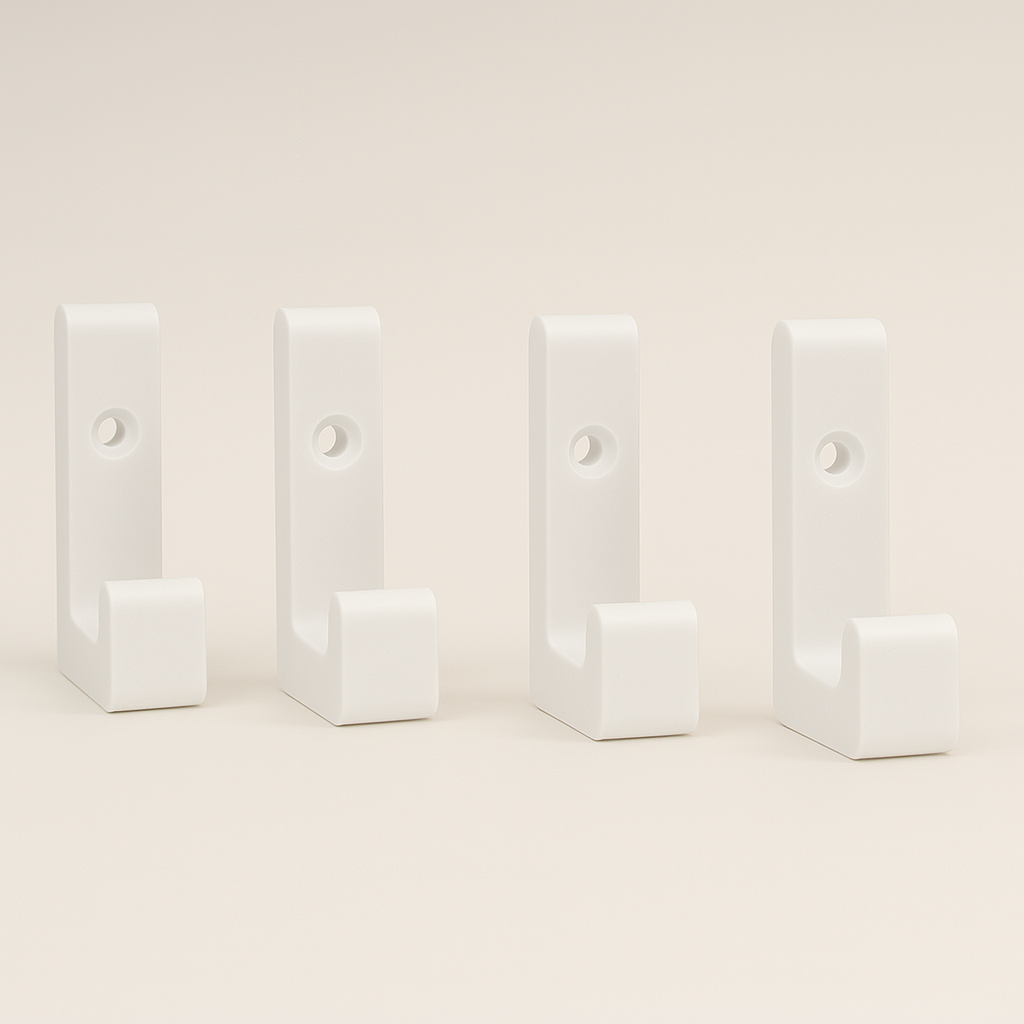 Stabile Wandhaken mit 20kg Tragkraft aus PLA