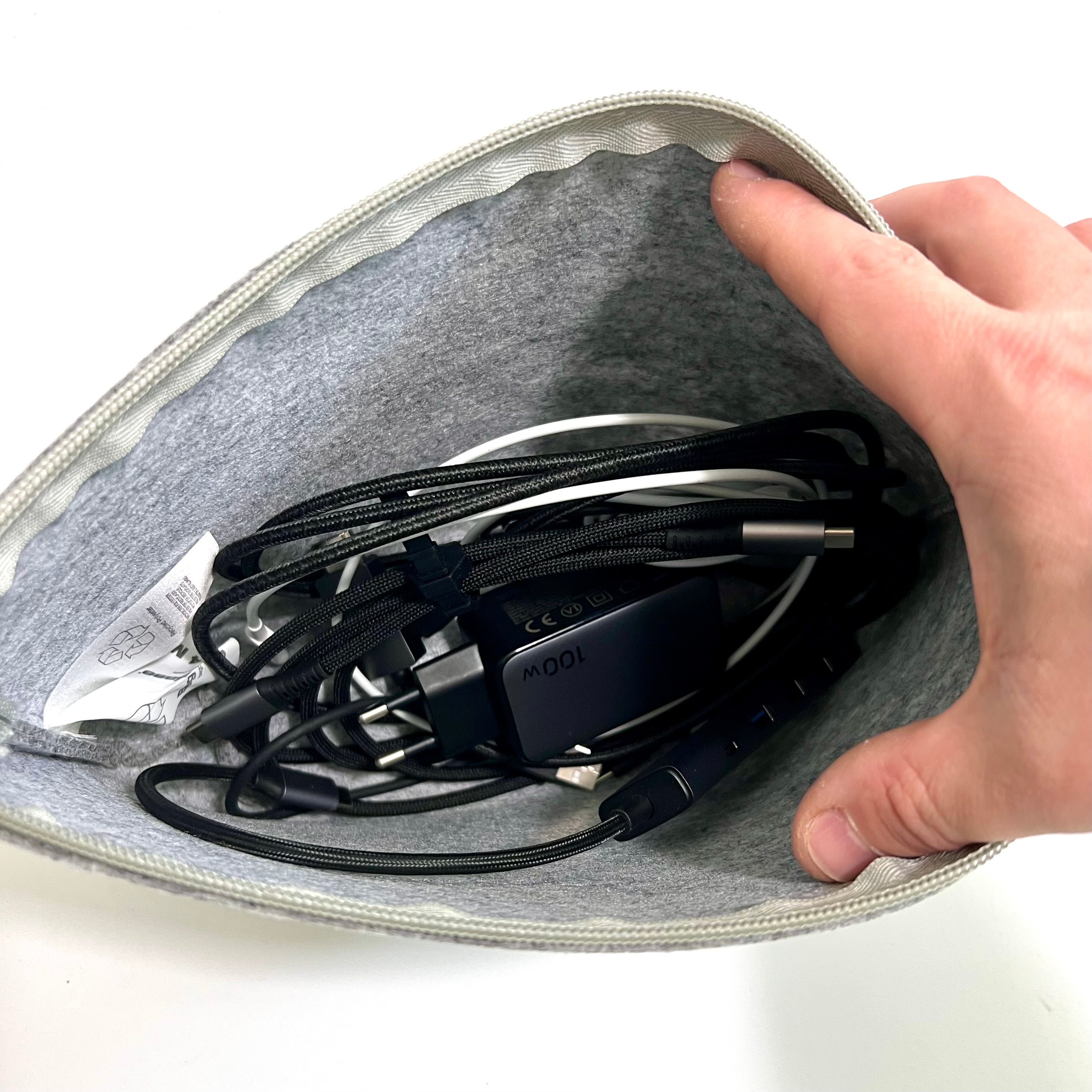 Filztasche Kabelsalat