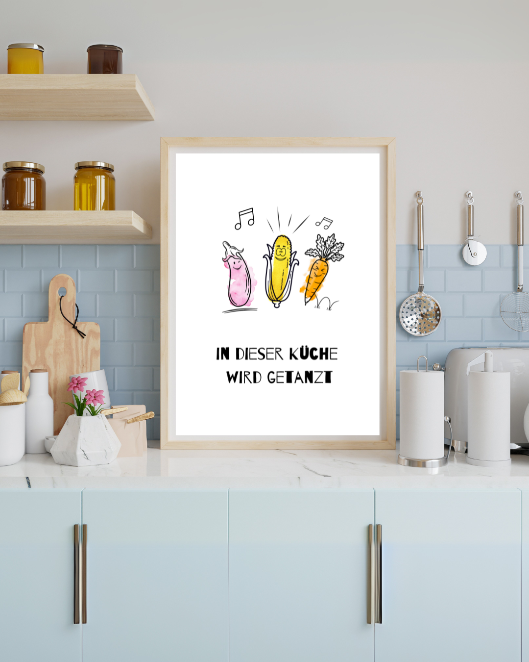 Lustiges Küchenposter "In dieser Küche wird getanzt"
