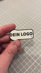 personalisierter Einkaufschip - Schlüsselanhänger - herausziehbar