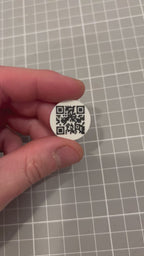 personalisierter Einkaufschip rund